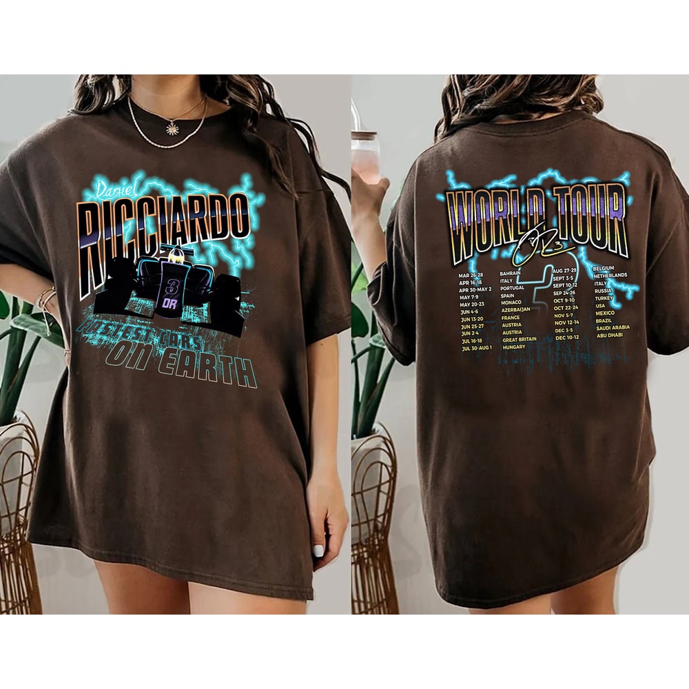 Daniel Ricciardo F1 World Tour Shirt, Formula 1 Shirt, Racing Formula One Shirt, F1 Fan Gift, Vintage 90s Bootleg T-Shirt, F1 Grand Prix - 1.jpg