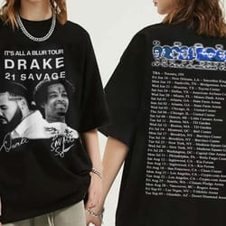 its all a blur tour shirt, its all a blur tour 2023 merch, fan gift tee, vintage d and 21 savage gra