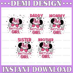bundle birthday girl png, it's my birthday png, mouse birthday bundle png, birthday party png, digital download