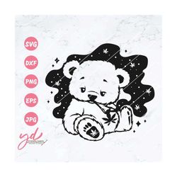 weed bear svg | bear smoking weed svg | high bear svg | weed svg | smoking bear svg | cannabis bear svg | marijuana bear