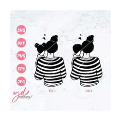 mom and child svg | mother's day svg | mother hugging son/daughter svg | mom holding kid svg | mom carrying kid svg | mo