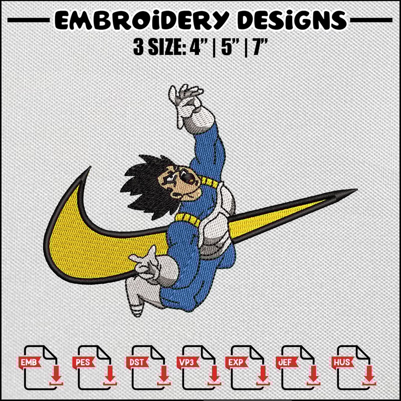 Nike vegeta embroidery design