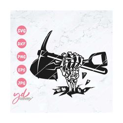 mining skeleton hand svg | miner svg | mining svg | skeleton hand svg | mining tools svg | coal miner svg | coal mining