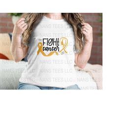 Fight cancer 2 | Childhood Cancer Awareness Graphic Clipart | svg png dxf eps jpg | Instant Digital Download