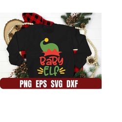 Design Png Eps Svg Dxf Christmas Baby Elf  Printing Tshirt Digital File Download