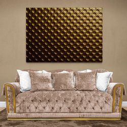 Large Wall Art Stylish 3D Printed Gold Wallpaper Wall Decor