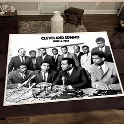 Muhammad Ali Jim Brown Bill Russel Cleveland Summit Poster