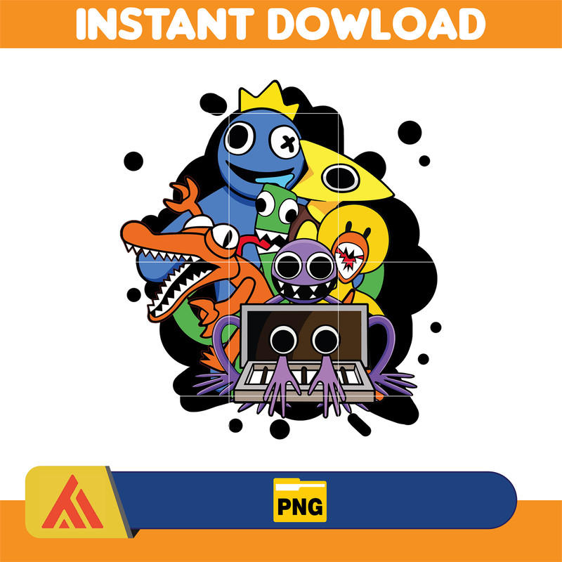 rainbow friends Clipart PNG, Blue PNG, Rainbow friends png, Rainbow blue red orange green Premium Png, Doors Clipart png (1).jpg