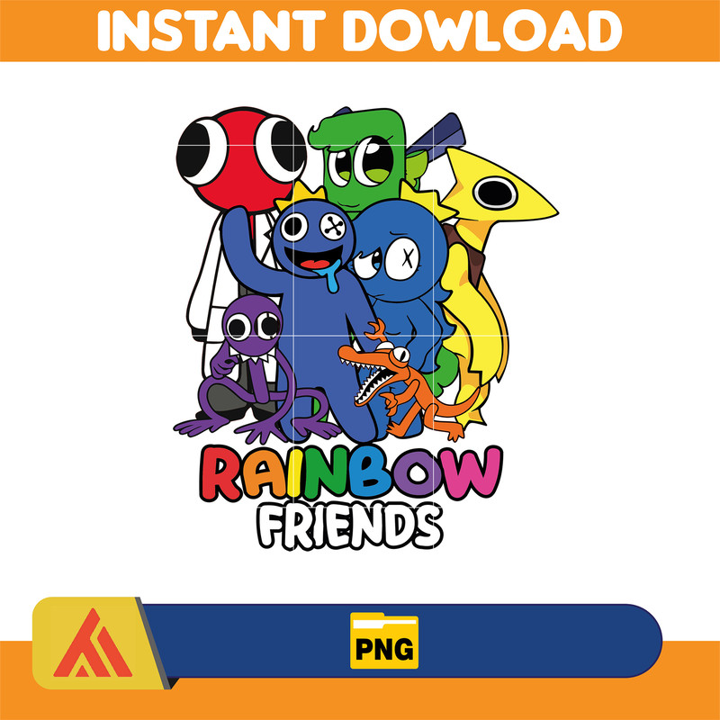 rainbow friends Clipart PNG, Blue PNG, Rainbow friends png, Rainbow blue red orange green Premium Png, Doors Clipart png (4).jpg