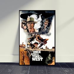 Once Upon a Time in the West Movie Poster Wall Art, Living Room Decor, Home Decor, Art Poster For Gift, Vintage Movie Po