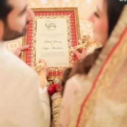 Customized Nikkah card with frame