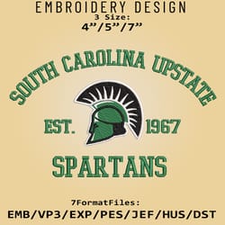 usc upstate spartans embroidery design, ncaa logo embroidery files, ncaa spartans, machine embroidery pattern