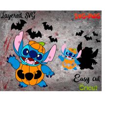 Layered SVG Trick r Treat Halloween pumpkin for Cricut, Horror Svg, Vinyl File, Ghost svg and png, Horror Movie svg, Nig
