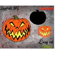 Layered SVG Halloween pumpkin Trick r Treat for Cricut, Horror Svg, Vinyl File, Ghost svg and png, Horror Movie svg, Nig