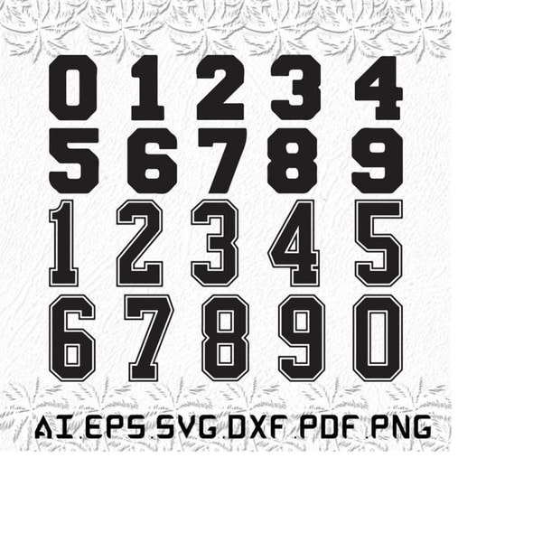 Number Card Svg Sports svg, Jersey svg, Numbers svg, sport, number, SVG, ai, - Inspire ...