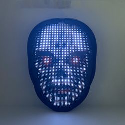 bluetooth app full color led face changing luminous mask