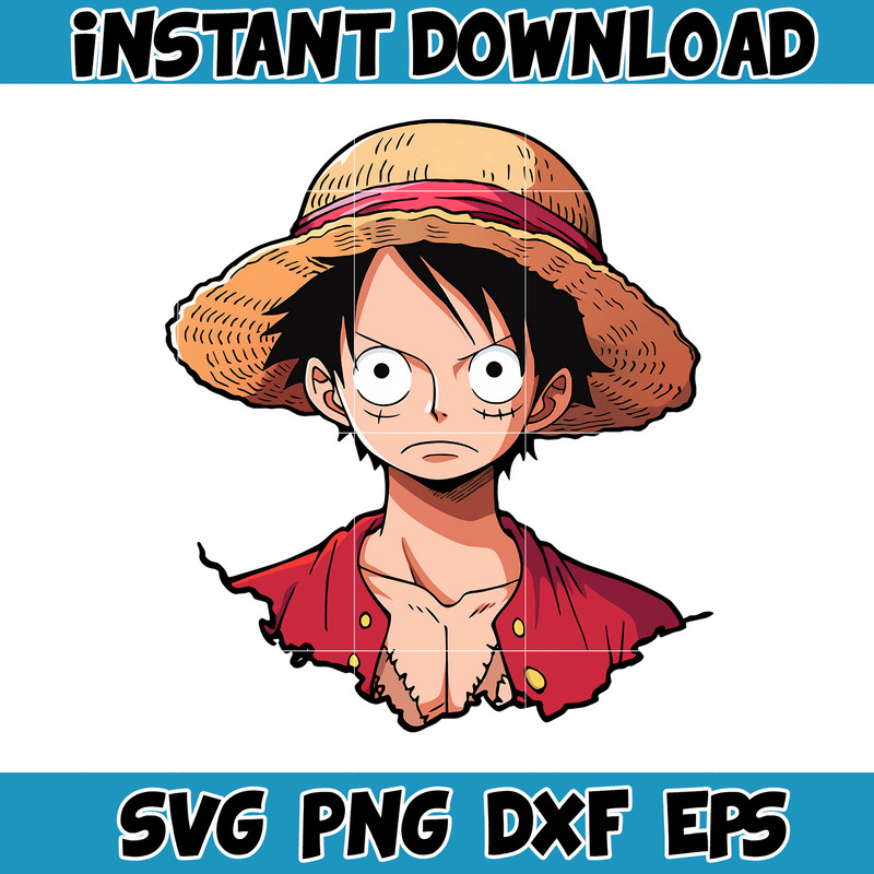 Luffy Clipart, Popular Anime Series, One Piece, Anime Clipart, Anime PNG, Transparant Background (11).jpg