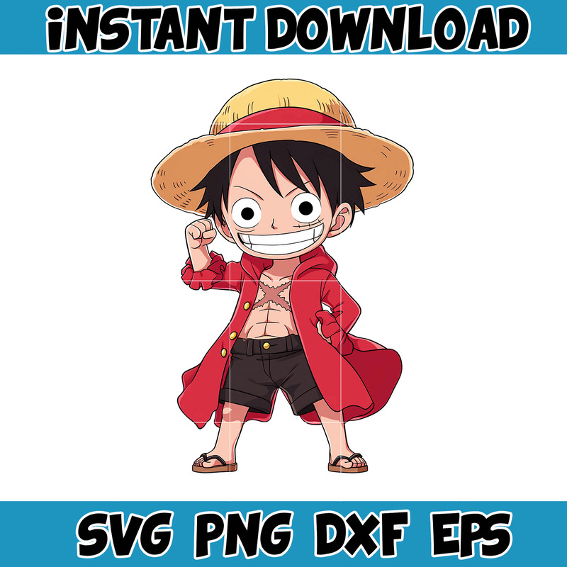 Luffy Clipart, Popular Anime Series, One Piece, Anime Clipart, Anime PNG, Transparant Background (12).jpg