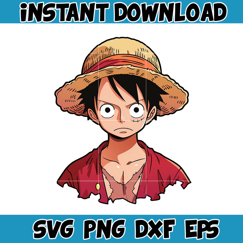 Luffy Clipart, Popular Anime Series, One Piece, Anime Clipart, Anime PNG, Transparant Background (14).jpg