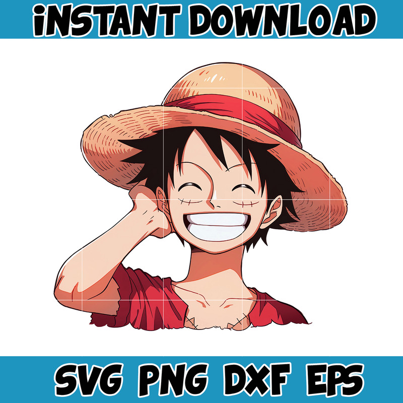 Luffy Clipart, Popular Anime Series, One Piece, Anime Clipart, Anime PNG, Transparant Background (17).jpg