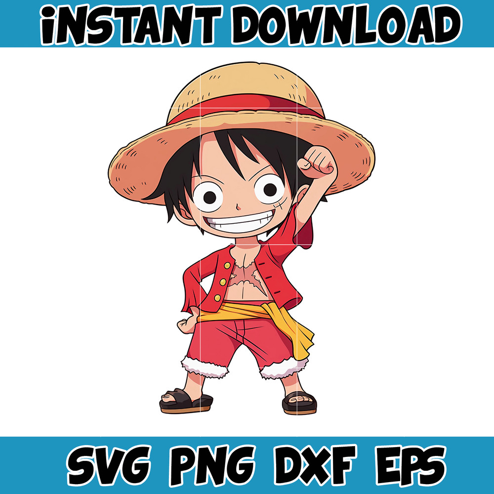 Luffy Clipart, Popular Anime Series, One Piece, Anime Clipart, Anime PNG, Transparant Background (18).jpg