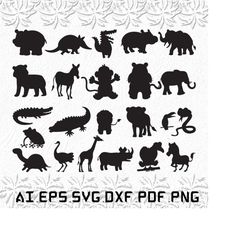 Cartoon Animals svg, Cartoon Animal svg, Cartoon svg, Animals, Animal, SVG, ai, pdf, eps, svg, dxf, png
