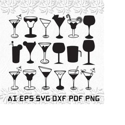 Margarita Glass svg, Margarita Glasses svg, Margarita svg, Glass, Water, SVG, ai, pdf, eps, svg, dxf, png