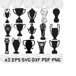 Football Trophy svg, Football svg, Trophy svg, win, victory, SVG, ai, pdf, eps, svg, dxf, png