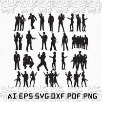 Gangstar svg, gang svg, star svg, man, woman, SVG, ai, pdf, eps, svg, dxf, png