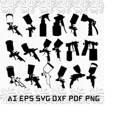 Spray Gun svg, Spray Paint svg, Spray svg, Gun, Paint, SVG, ai, pdf, eps, svg, dxf, png