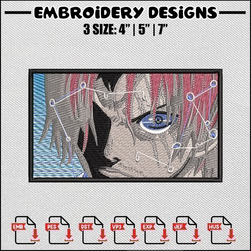 Shank box embroidery design