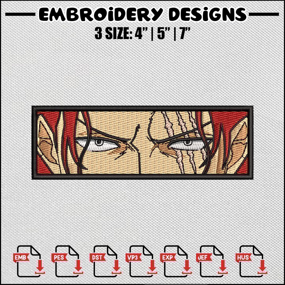 Shank eyes embroidery design