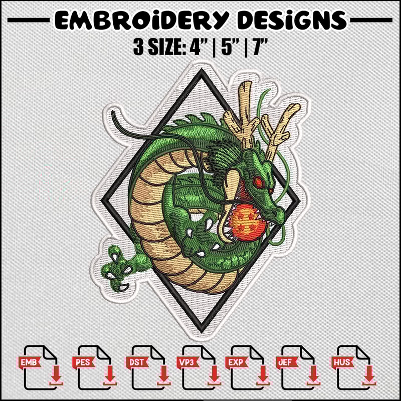 Shenlong embroidery design