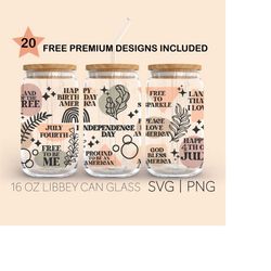 independence day svg, 16 oz libbey glass svg, 4th of july svg, freedom svg, independence day, svg files for cricut, digi