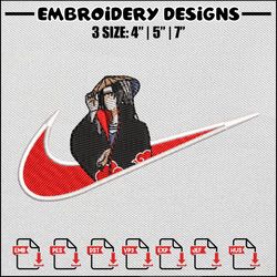 Itachi nike embroidery design, Naruto embroidery, Nike design, Embroidery shirt, Embroidery file, Digital download