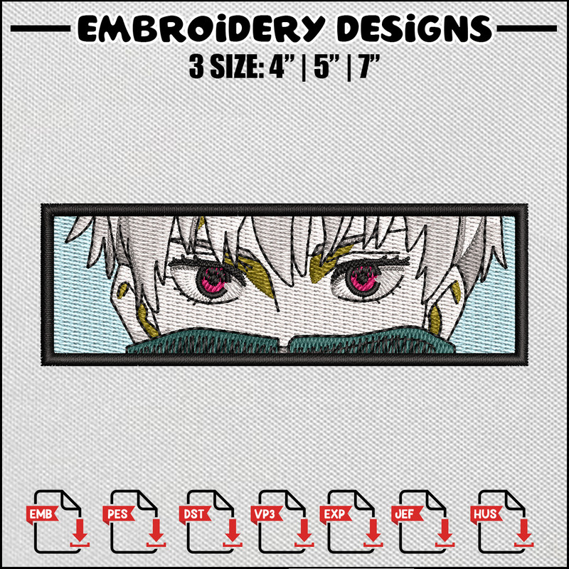 Toge eyes embroidery design