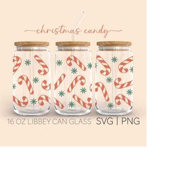 candy cane candy  16oz glass can cutfile, cane svg, candy svg, christmas candy svg, holiday candy svg, cricut files, sil
