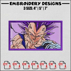 Vegeta ego embroidery design, Dragonball embroidery, Embroidery shirt, Embroidery file, Anime design, Digital download