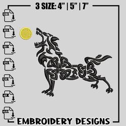 wolf logo embroidery design, wolf logo embroidery, logo design, embroidery shirt, instant download