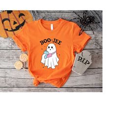 Boo Jee Shirt,Boo Halloween T-shirt,Halloween Ghost Tees,Spooky Season Ghost Shirts,Ice Coffee Tee,Halloween Gifts,Pumpk