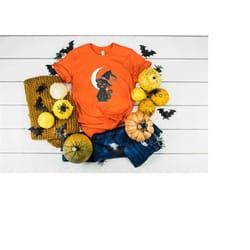 black cat hallowen shirt,cute cat halloween shirt,spooky season shirt,halloween gift for cat lover,black cat shirt,cat l