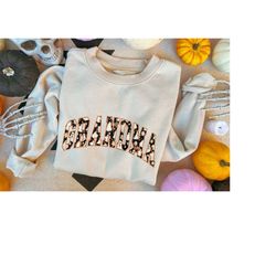 Retro Halloween Grandma Sweatshirt,grandma Sweater,grandma Ghost Shirt,spooky Grandma Sweater And Hoodie,gift For Grandm