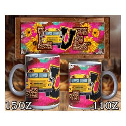 school bus love mug sublimation png, school bus design png, school bus png, bus sublimation png, school bus mug png, dig