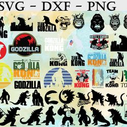godzilla vs kong svg, bundles godzilla vs kong svg, png,dxf, pdf, jpg...