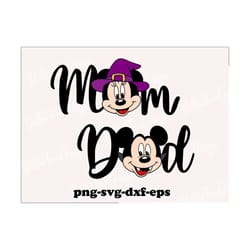dad svg,mom and dad svg, mouse family trip svg, customize gift svg, vinyl cut file, svg, pdf, jpg, png, ai printable des