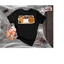 Halloween Boo Shirt, Halloween Gifts for Women, Ghost Shirt for Women, Pumpkin Shirt, Spider Halloween Shirt, Girls Hall