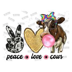peace love cows png, farm animals watercolor, sunflower png, cow and sunflowers, funny cow png, cow hand drawn,animals ,