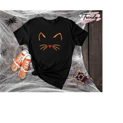 Cat Halloween Shirt, Halloween Gifts, Halloween Cat Shirt, Womens Cat T Shirts, Halloween Shirt Women, Spooky Season Shi