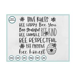 bee svg | bee happy svg | bee kind svg | bee positive svg | bumble bee svg | honeybee  svg | bee hive svg | farmhouse si