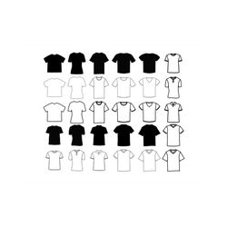 T-SHIRT Outline SVG, TSHIRT Svg Cut files for Cricut, Shirt Outline Svg,  Svg Shirt Outlines
